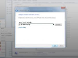 Do pole <em>Adresa v síti nebo internetu</em> vepište adresu ftp serveru – <em>ftp://ftp.bezeckaskola.cz</em>